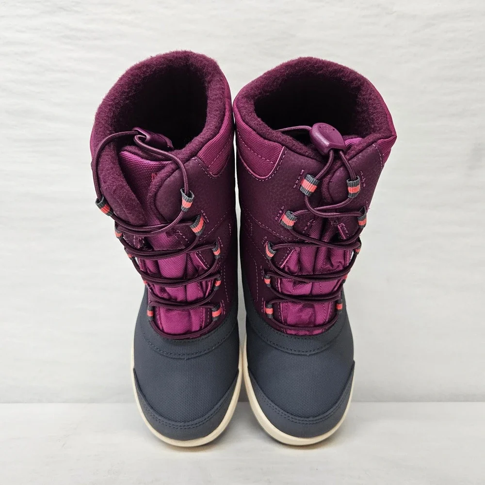 Merrell‎ Snow Drift Waterproof Winter Boots MK163111 Berry Grey Girls Size 2